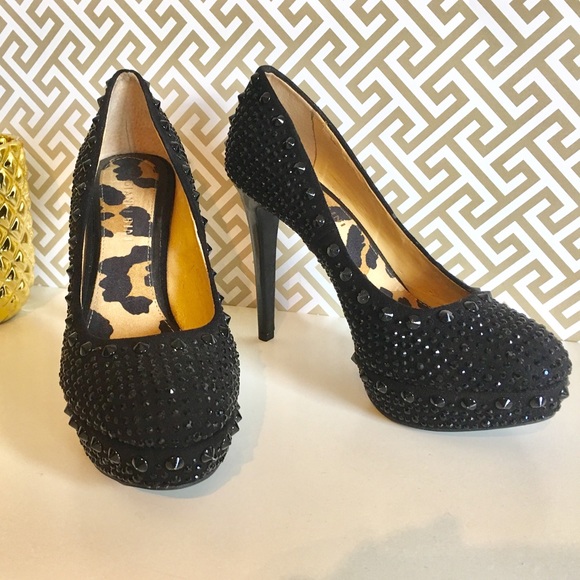 gianni bini rhinestone heels